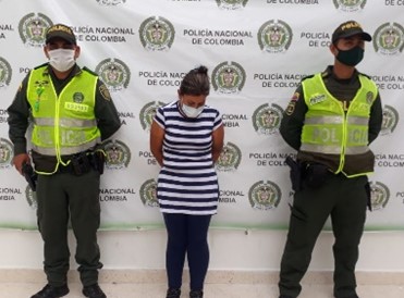 Capturada mujer por tráfico de estupefaciente