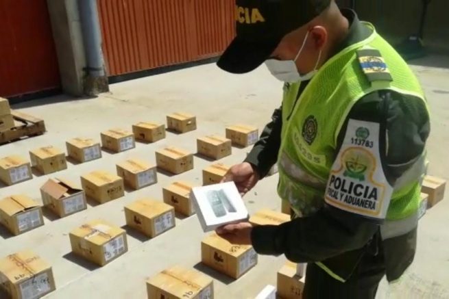 Decomisan mil celulares de contrabando en el Cesar