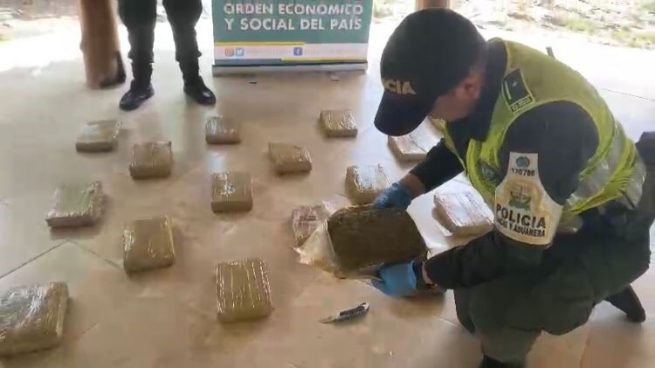 La Polfa incautó marihuana avaluada en más de $100 millones en vías del Cesar