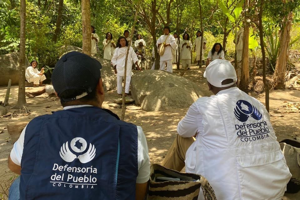 Defensoría del Pueblo visitó pueblos Kogui y Arhuaco en la Sierra Nevada de Santa Marta para verificar derechos