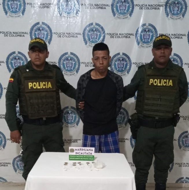 Con cocaína y marihuana, capturado hombre en Valledupar