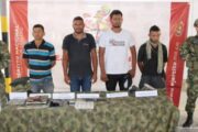 Asegurados cuatro presuntos integrantes del “Clan del Golfo”