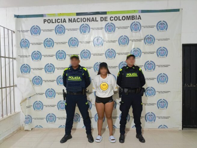 Mujer fue capturada en Valledupar mediante orden judicial por porte de estupefacientes