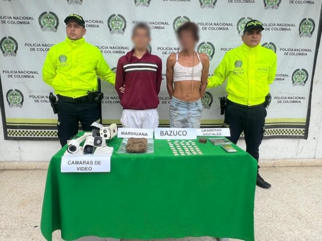 Presuntos expendedores de sustancias alucinógenas, capturados en Aguachica