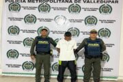 Capturados dos prófugos en operativo policial en Valledupar