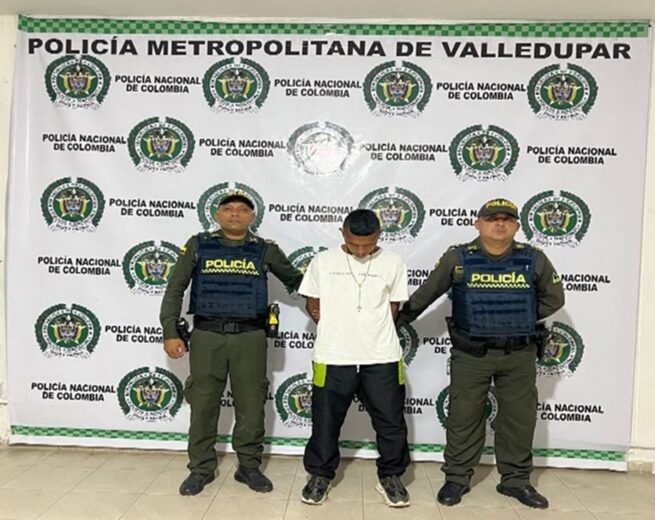 Capturados dos prófugos en operativo policial en Valledupar