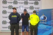 Cayó en Valledupar, sujeto con notificación azul de Interpol, buscado por acceso carnal violento agravado