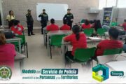 En Bosconia, Policía realizó campaña preventiva sobre violencia y consumo de sustancias psicoactivas