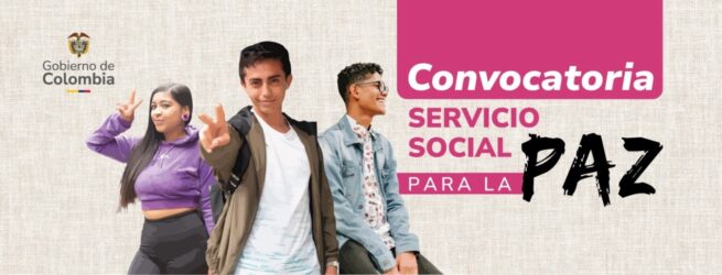 Abierta convocatoria del Servicio Social para la Paz