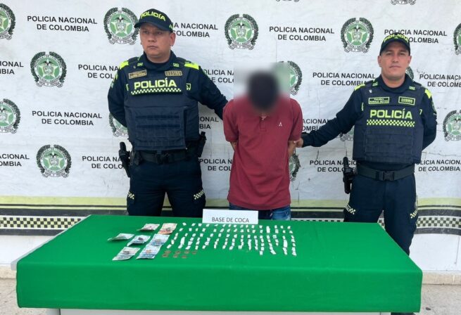 Capturado presunto expendedor de sustancias alucinógenas en Aguachica